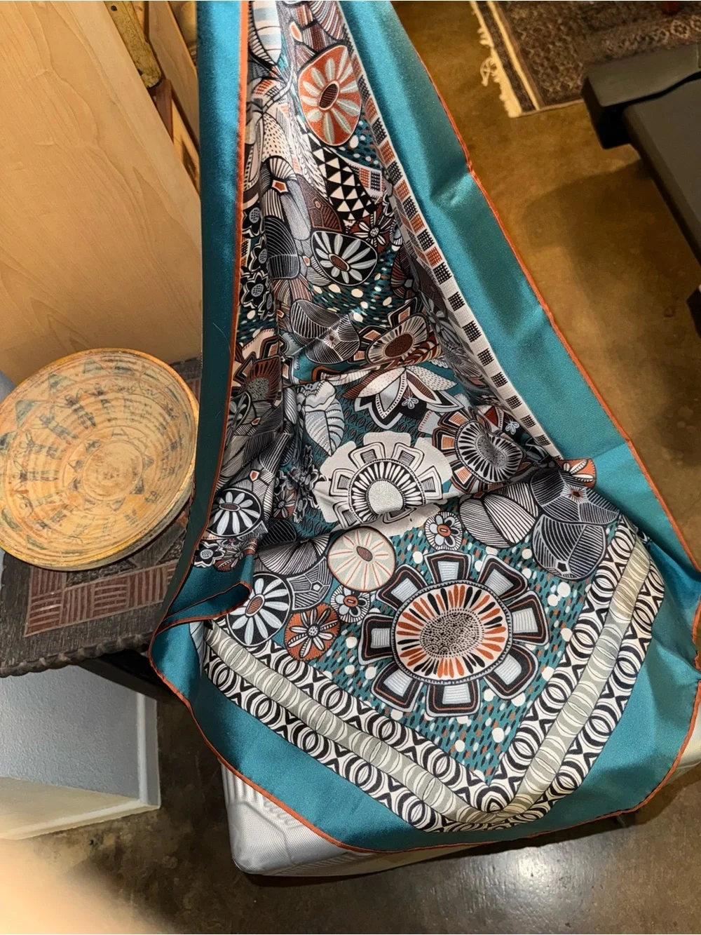 Jim Thompson Botanical Print Silk Scarf